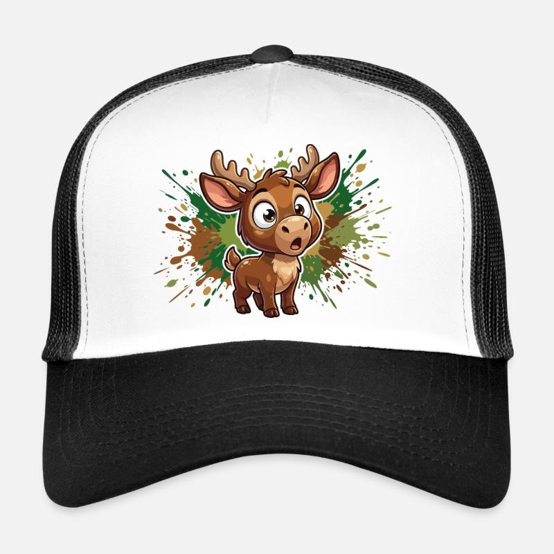 Mignonne design d’éclaboussures de rennes Casquette trucker 