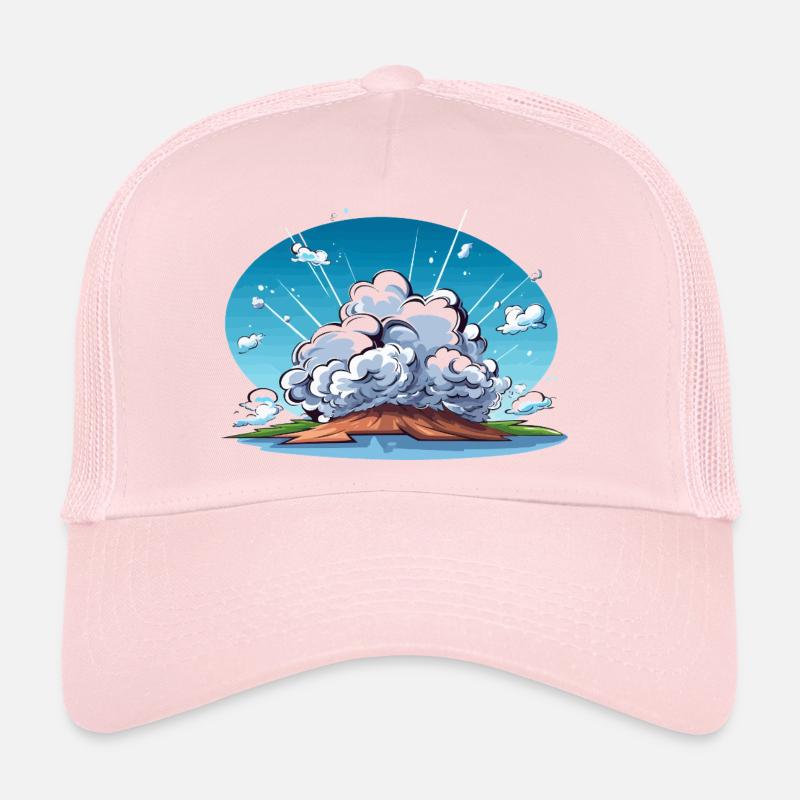 Explosion comique dans le paysage panorama Casquette trucker 