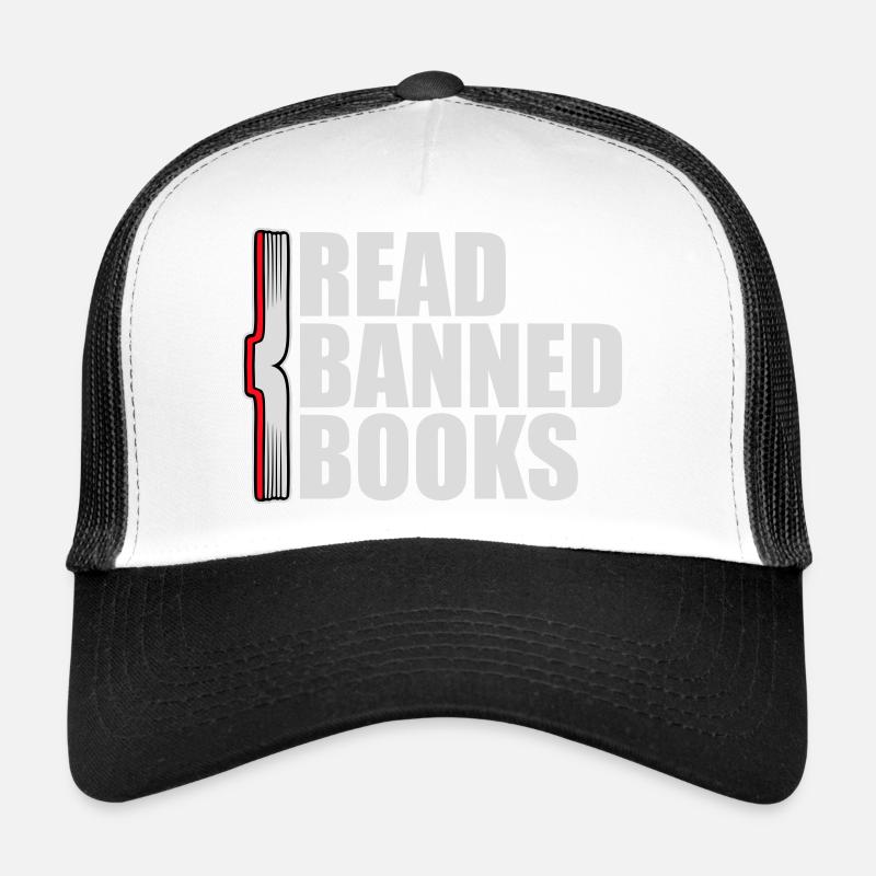 Read Banned Books Verbotene Bücher Lesen Freiheit Trucker Cap
