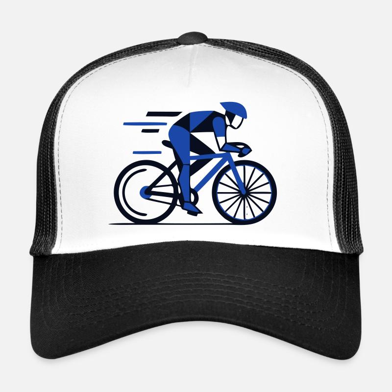 Polygone dynamique du cycliste de route Casquette trucker 