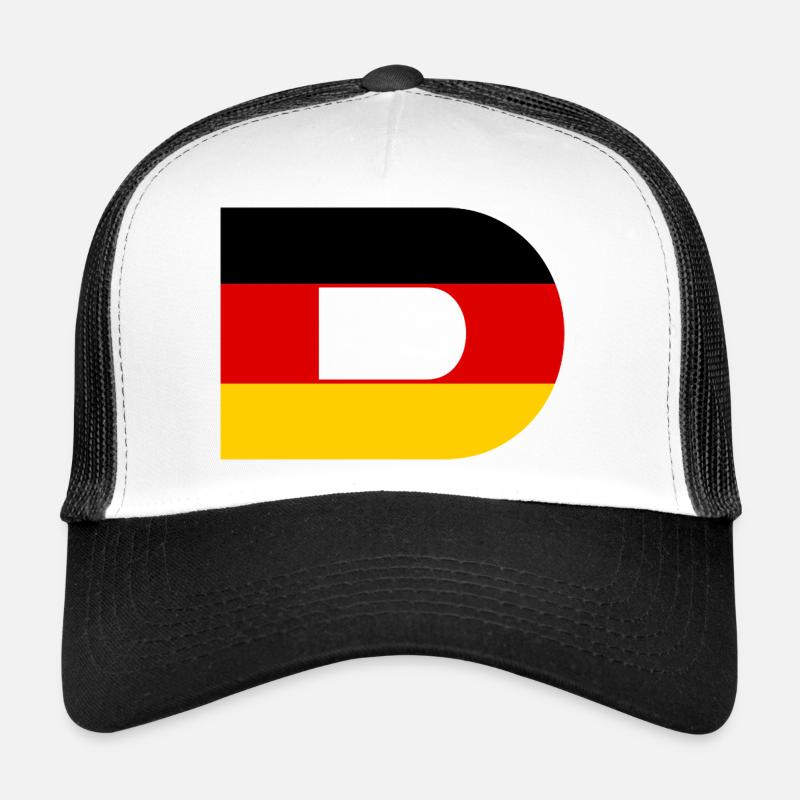 D - Style du drapeau allemand Casquette trucker 