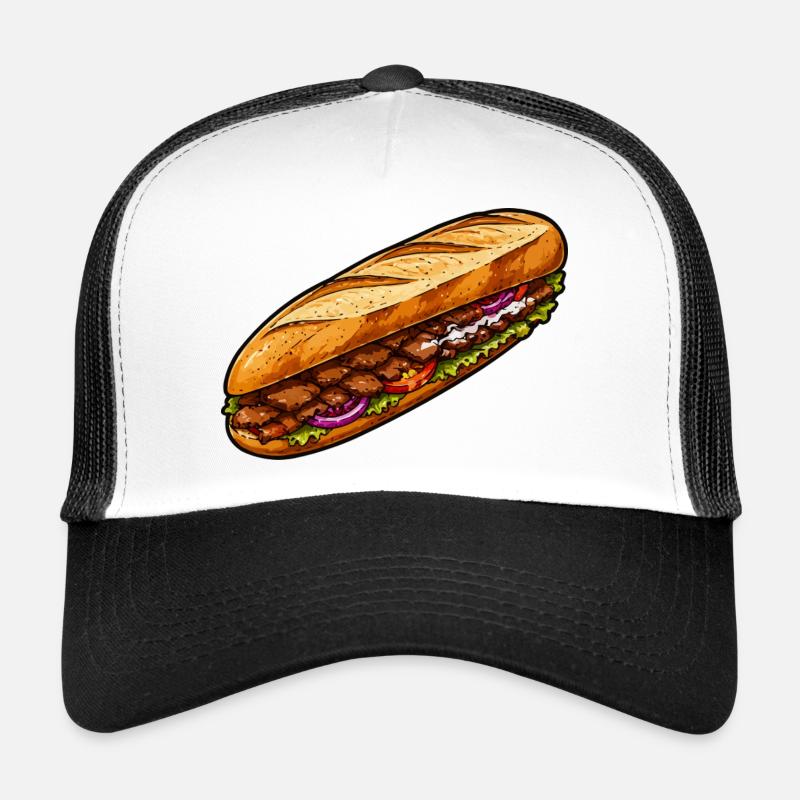 Illustration de sandwich baguette Casquette trucker 