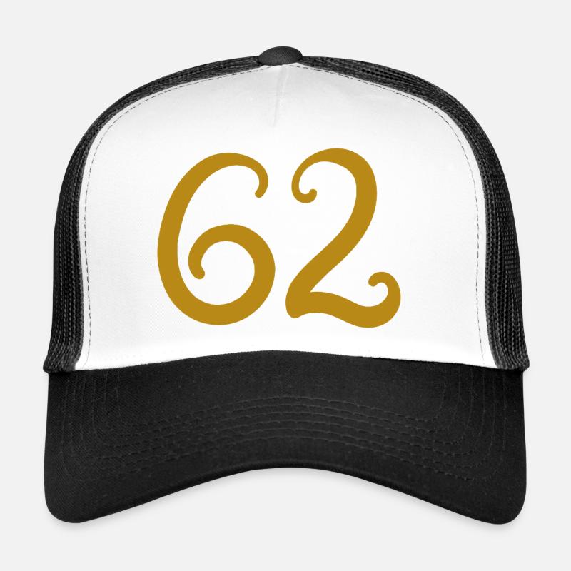 62 - Casquette trucker  - blanc/noir