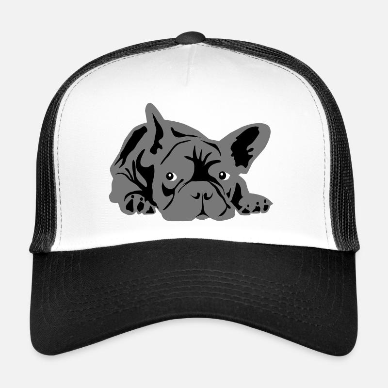 bouledogue français 2 couleurs Casquette trucker 
