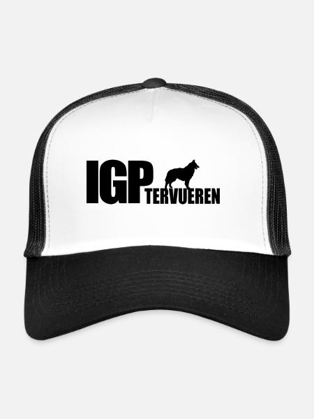 IGP TERVUEREN Dog Sport Wilsigns Dogs Gift - Trucker Cap - white/black - Front