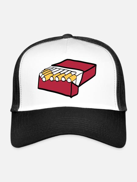 Cigarettes - Trucker Cap - white/black - Front