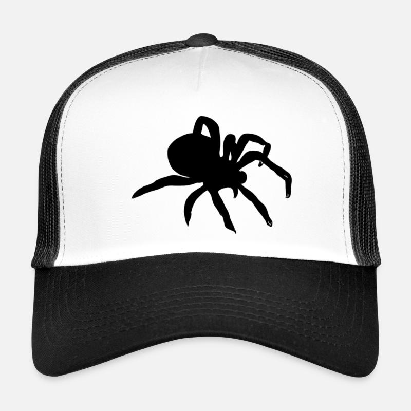 Spinne - Trucker Cap - Weiß/Schwarz