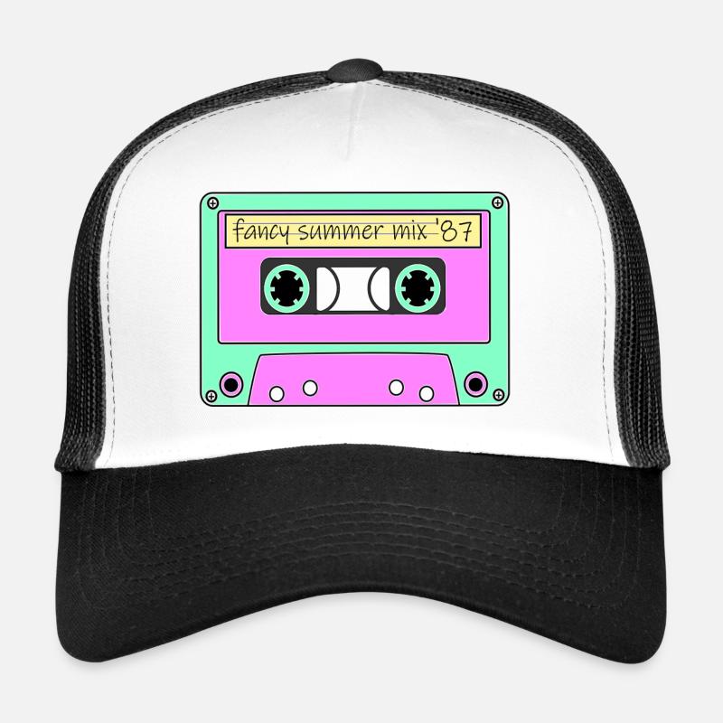 80s cassette Summer Mix Trucker Cap
