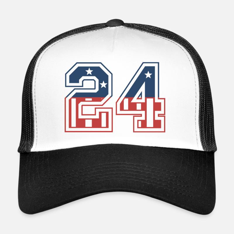 Numéro 24 États-Unis Casquette trucker 