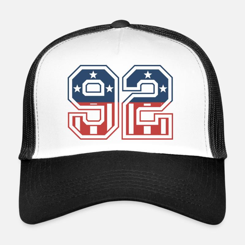 Numéro 92 États-Unis Casquette trucker 