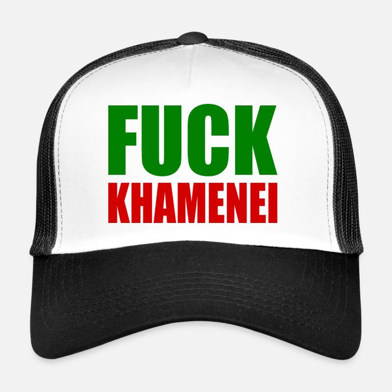 Fuck khamenei Chamenei - iran Casquette trucker 