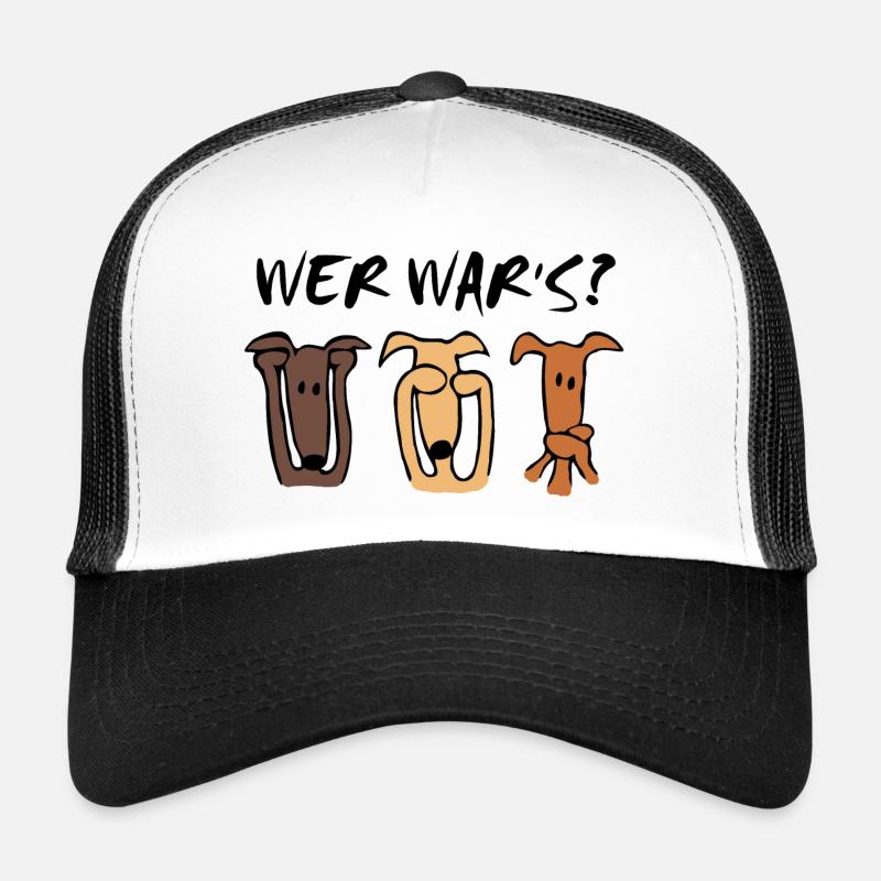 Wer war's - Trucker Cap - Weiß/Schwarz