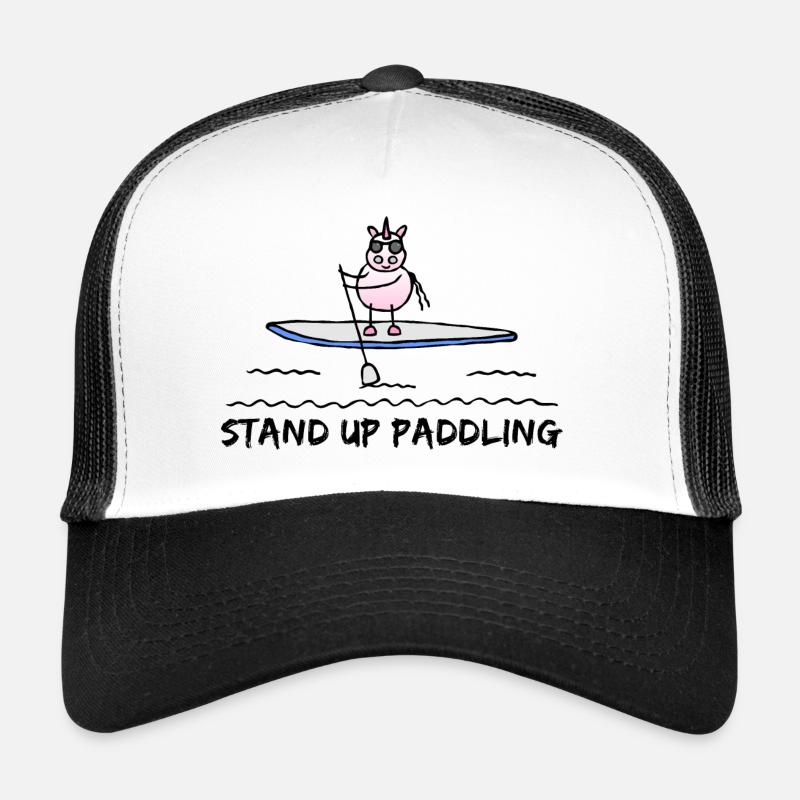 SUP Licorne Stand Up Paddle Stand Up Paddle - Casquette trucker  - blanc/noir