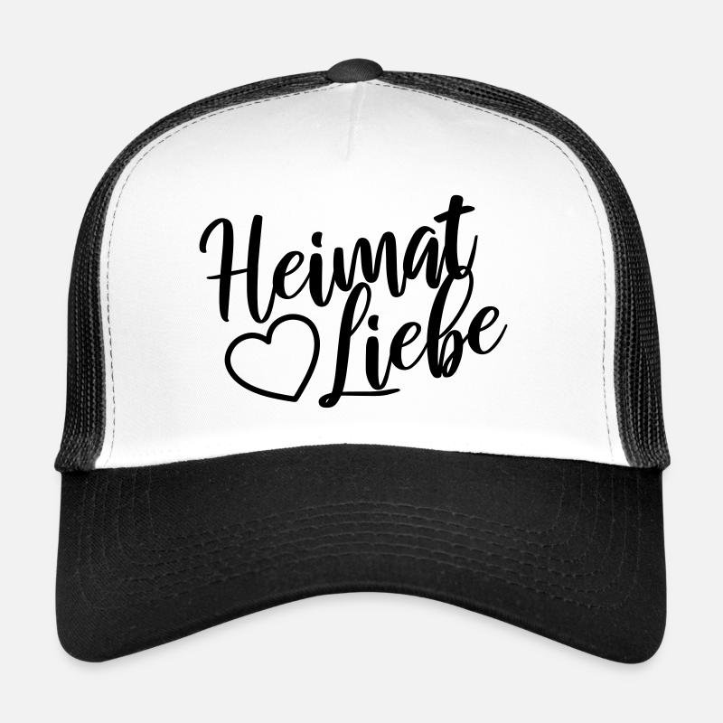 Heimatliebe - Trucker Cap - Weiß/Schwarz