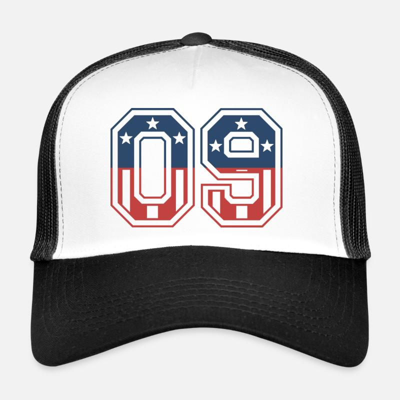 Numéro 09 États-Unis Casquette trucker 