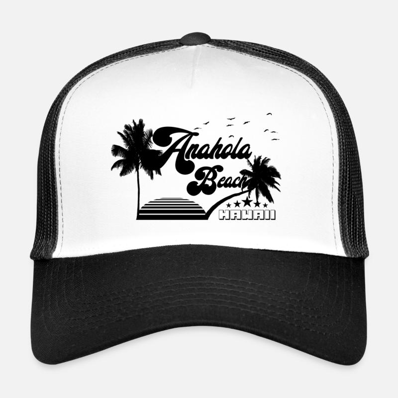 Sunset Palm Trees Hawaii Trucker Cap