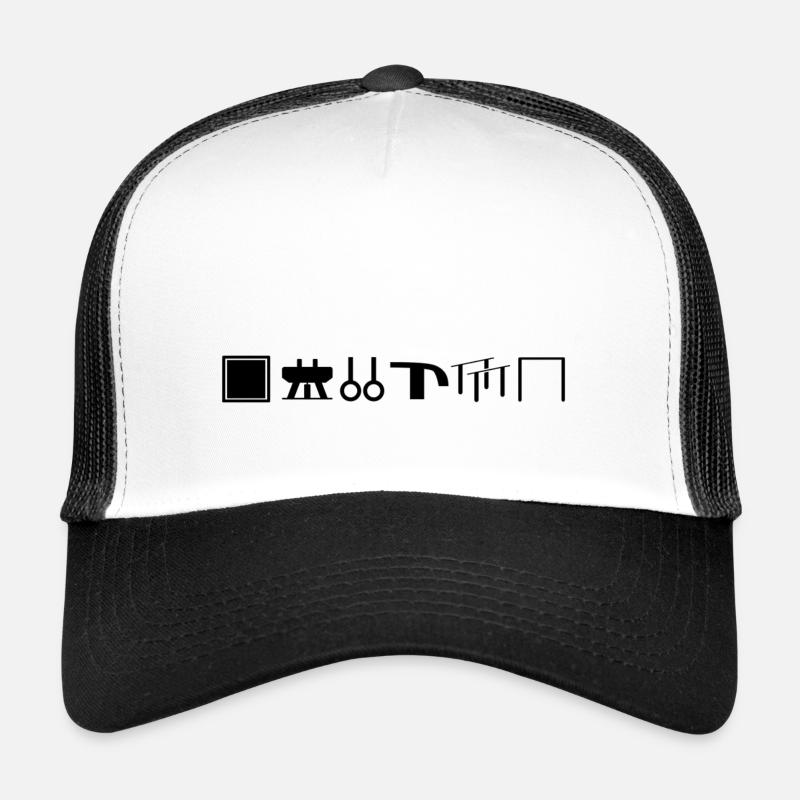 Turnen ist Kunst - Trucker Cap - Weiß/Schwarz