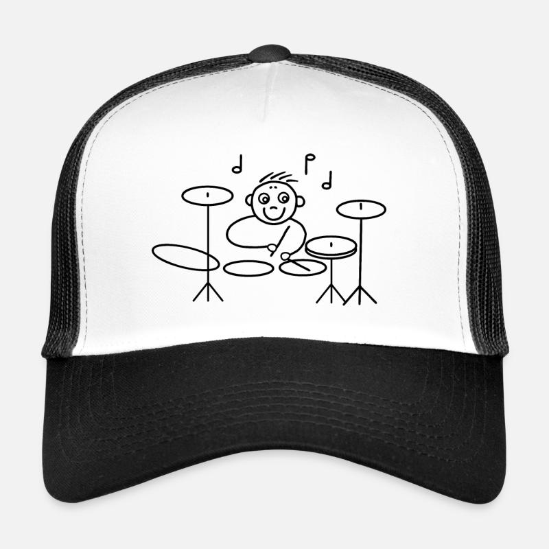 Batteur cool à la batterie Casquette trucker 