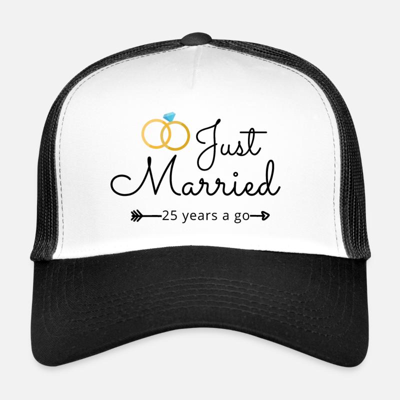 25e anniversaire de mariage Casquette trucker 