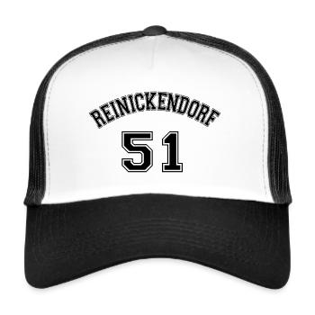 Reinickendorf 51 Berlin District Nostalgia Design - Trucker Cap - white/black - Front