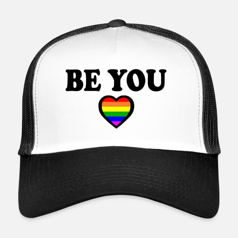 Be you - Trucker Cap - Weiß/Schwarz