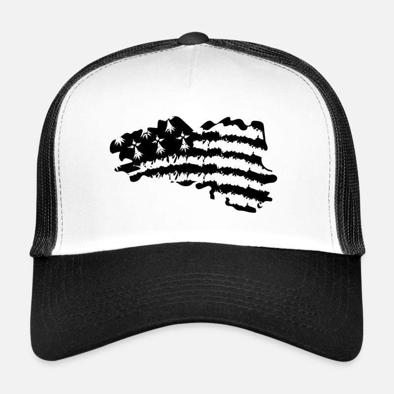 drapeau breton,carte breton,bzh vintage Casquette trucker 