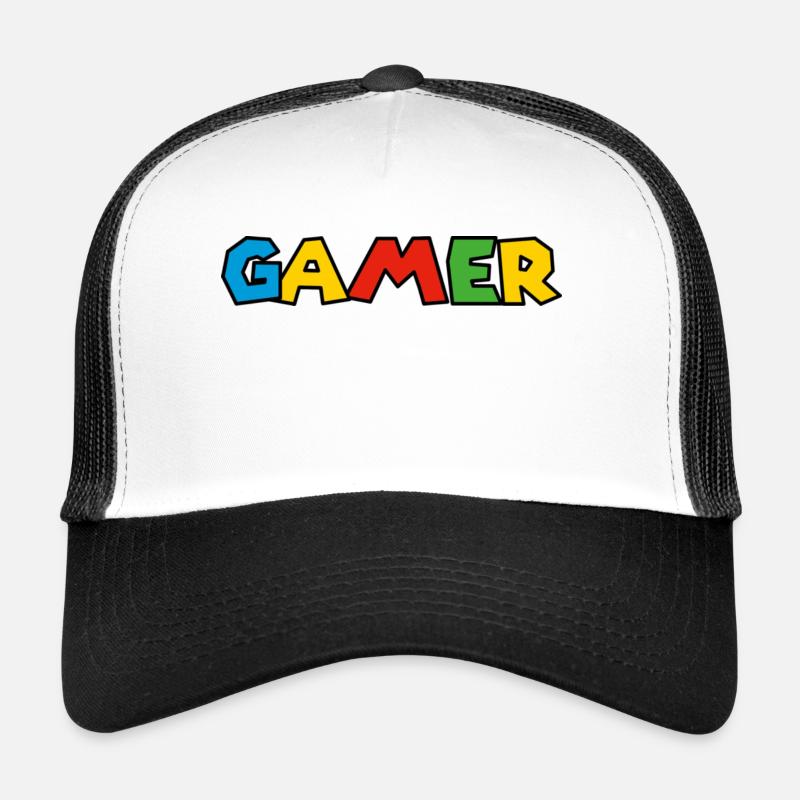 Gamer rainbow - Trucker Cap - Weiß/Schwarz