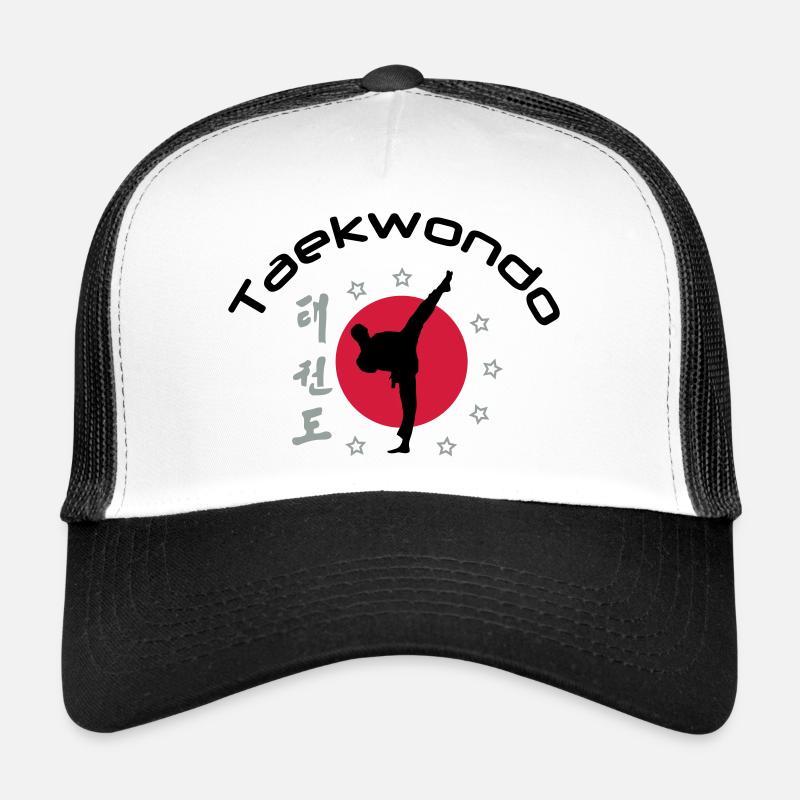 taekwondo_3 - Trucker Cap - Weiß/Schwarz