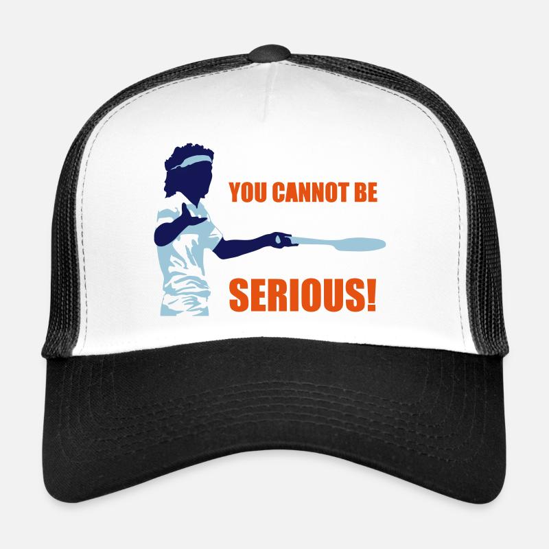 YOU CANNOT BE SERIOUS! - Casquette trucker  - blanc/noir
