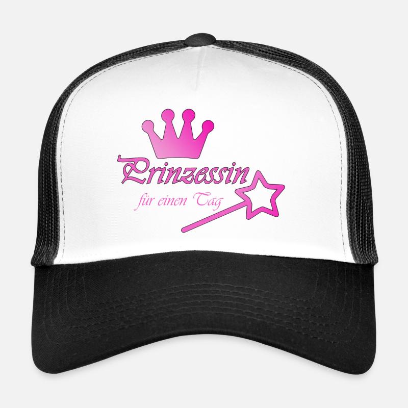 Prinzessin - Trucker Cap - Weiß/Schwarz