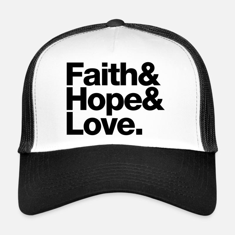 faith love hope - glaube hoffnung liebe Casquette trucker 