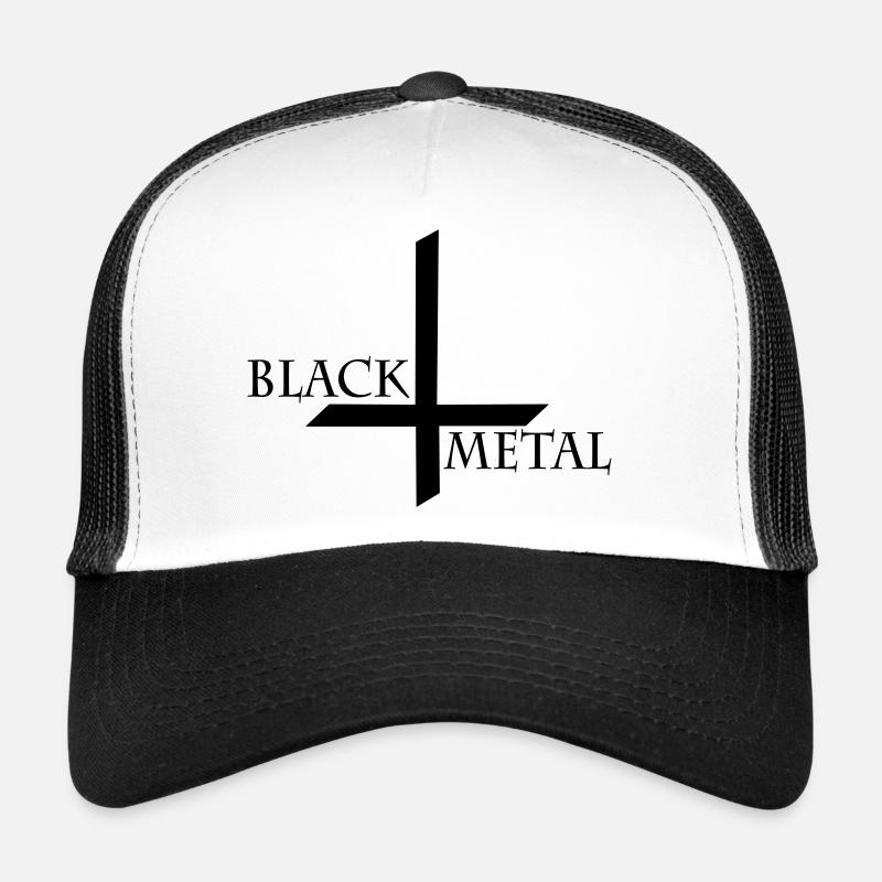 Black Metal - Casquette trucker - blanc/noir