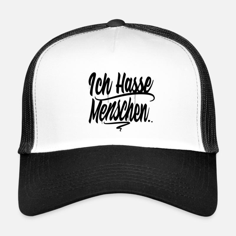 Ich hasse Menschen Trucker Cap