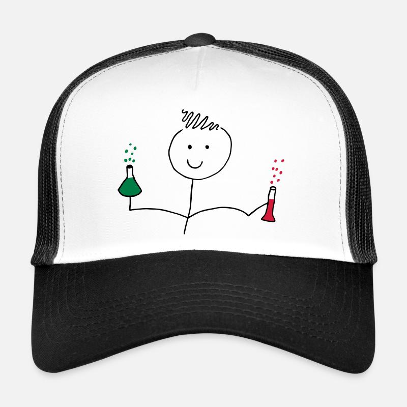 Chemie - Trucker Cap - Weiß/Schwarz