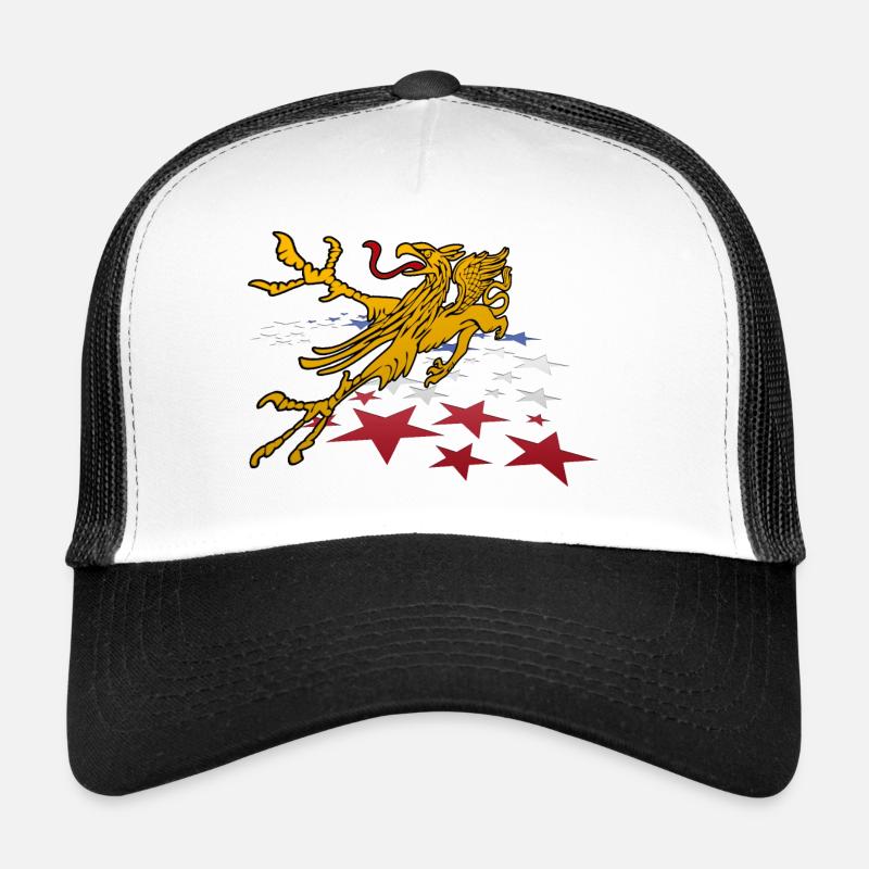 Rostocker Greif 3D - Trucker Cap - Weiß/Schwarz