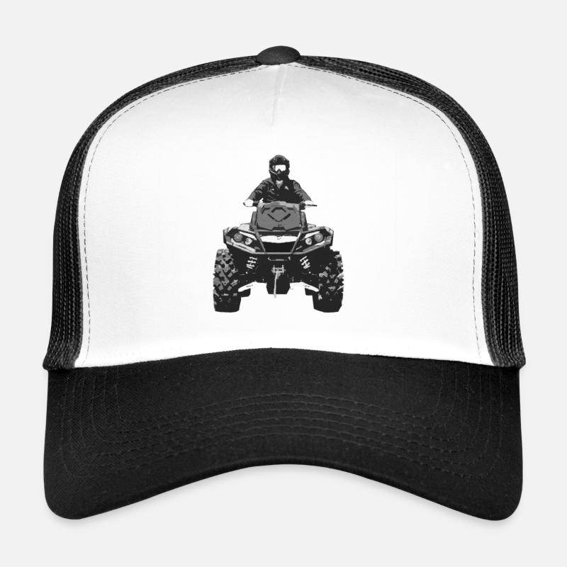Quad 4x4 - Trucker Cap - Weiß/Schwarz