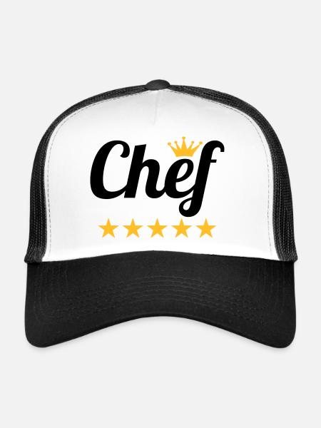 Chef - Trucker Cap - white/black - Front