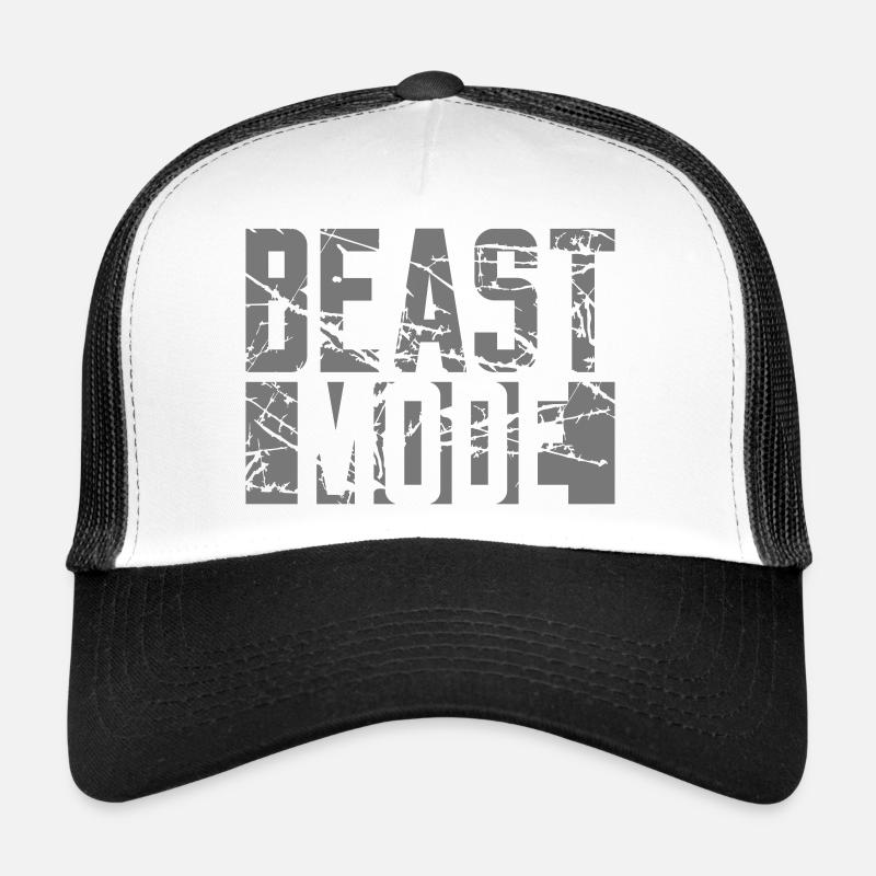 kratzer risse stempel design logo monster mode on Trucker Cap