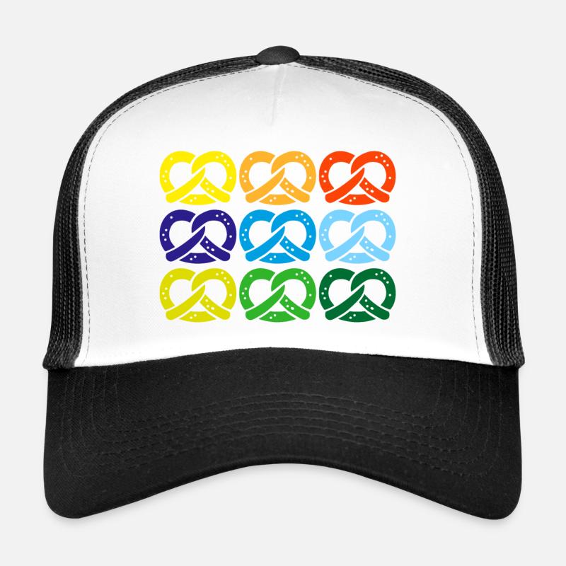 brezel salzbrezel - Trucker Cap - Weiß/Schwarz