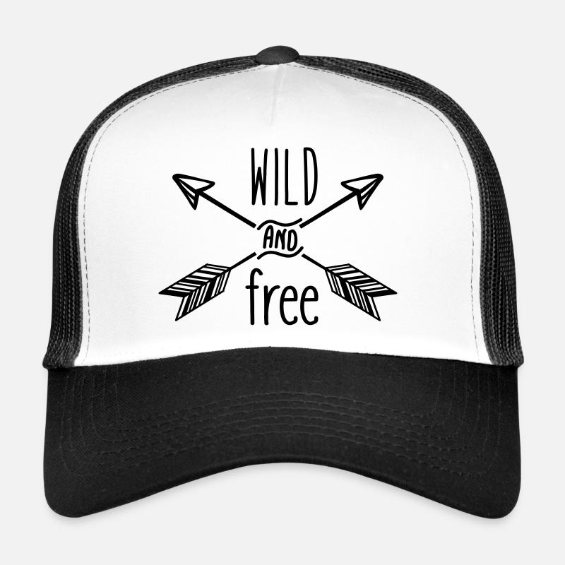 AD Wild and Free - Trucker Cap - Weiß/Schwarz