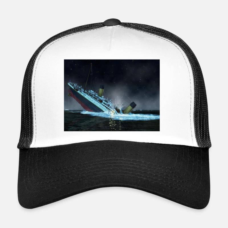 Titanic - Casquette trucker  - blanc/noir