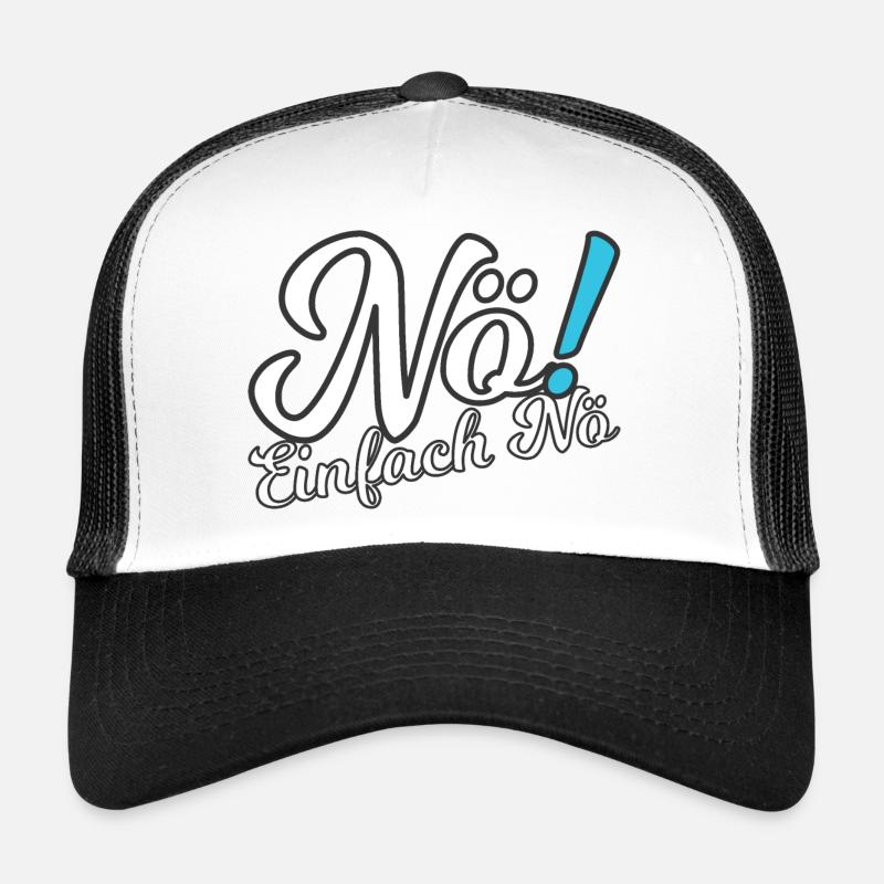 Nö! - Trucker Cap - Weiß/Schwarz