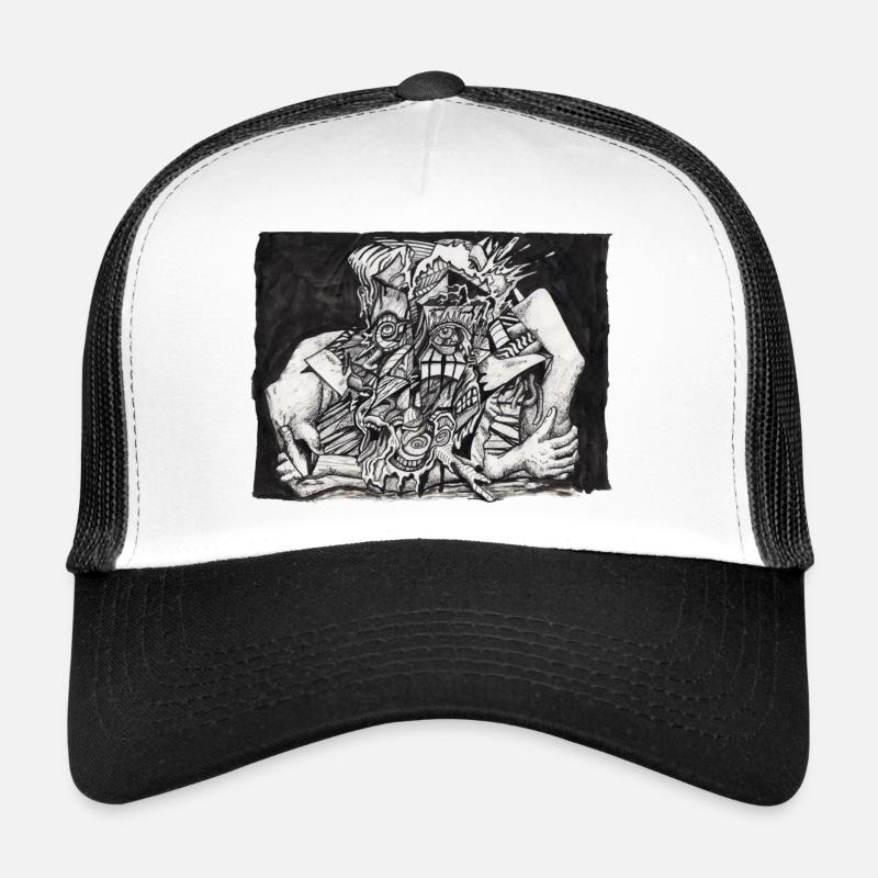 Im Griff - Trucker Cap - Weiß/Schwarz