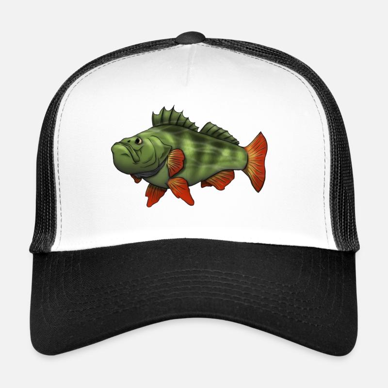 perch - Trucker Cap - white/black