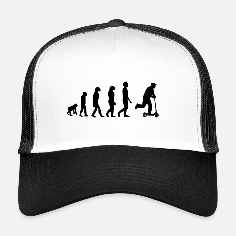 Trottinette évolution - Casquette trucker  - blanc/noir