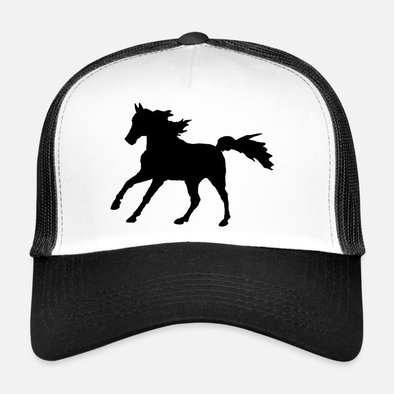 Pferd Vollblutaraber Galopp, edler Asil Araber Trucker Cap