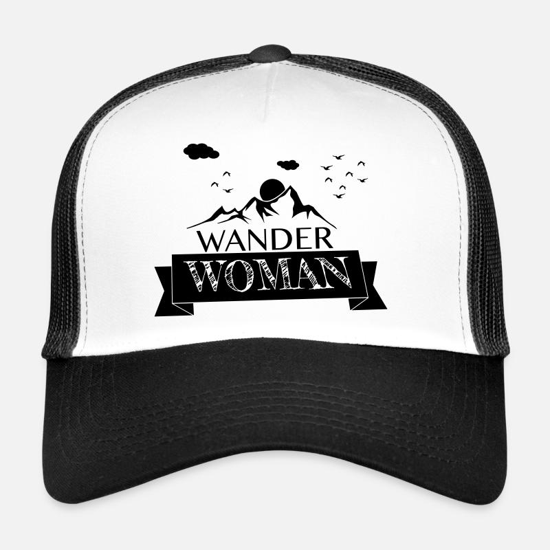 Wanderwoman - Trucker Cap - Weiß/Schwarz