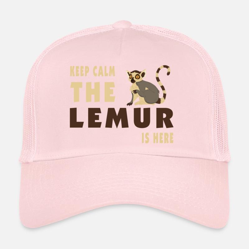 Keep Calm Lemur is here / Cadeau Casquette trucker 