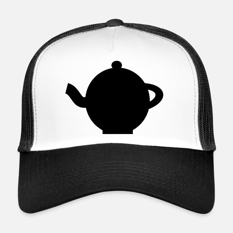 théière - Casquette trucker  - blanc/noir