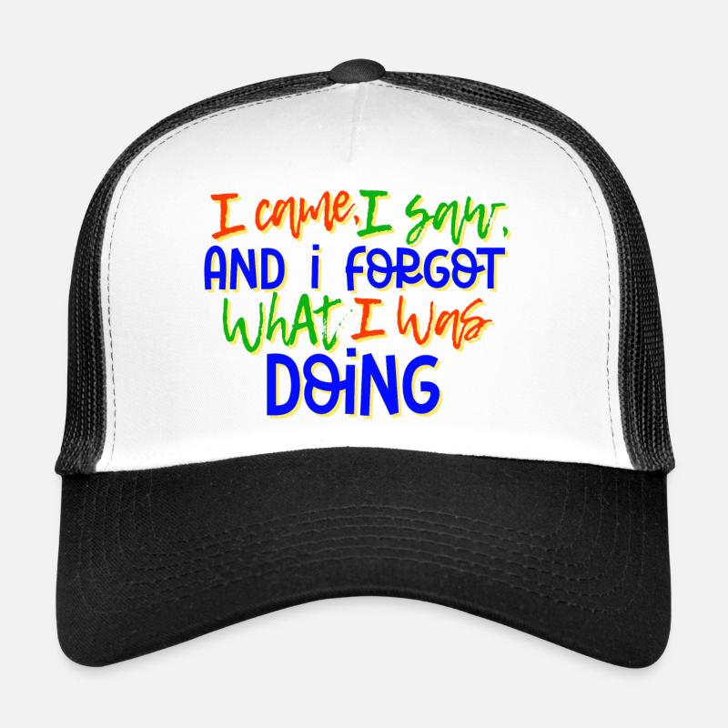 Humorvoll Statement Spruch Sprüche - Trucker Cap - Weiß/Schwarz